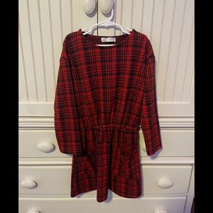 Zara kids girl’s red plaid dress